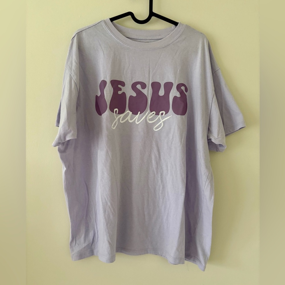 Freeze Lavender 'Jesus Saves' Women’s Tee